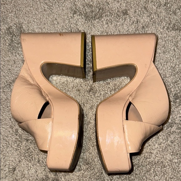 Dolce Vita Block Nude Heels - Picture 3 of 6